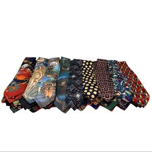 Mens Novelty Neckties Lot Of 120 New Old Stock
